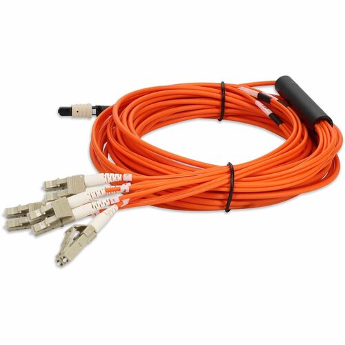 Cable de red de fibra óptica dúplex AddOn - Cable de red de fibra óptica de 9 m