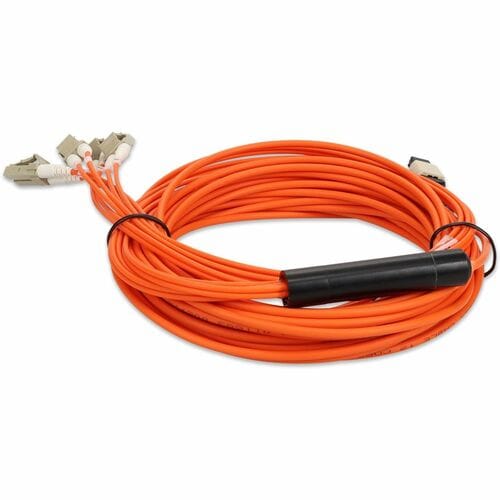 Cable de red de fibra óptica dúplex AddOn - Cable de red de fibra óptica de 9 m