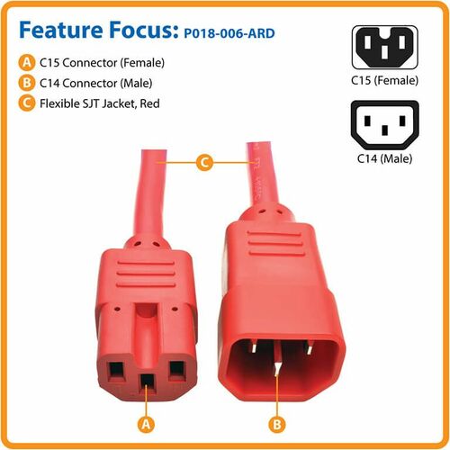 Tripp Lite series P018-006-ARD Standard Power Cord - For PDU