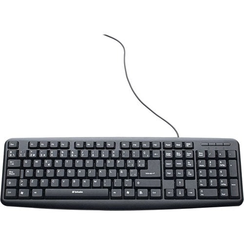 SLIM CORDED USB KEYBOARD BLACK MULTI 6
