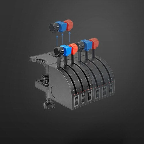 Saitek Flight Yoke System Professional Simulation Yoke and Throttle Qu