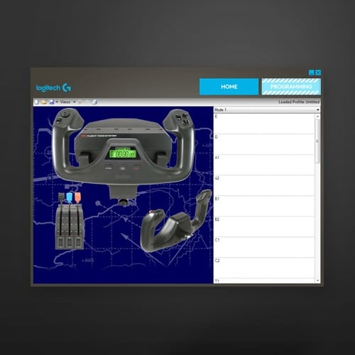 Saitek Flight Yoke System Professional Simulation Yoke and Throttle Qu