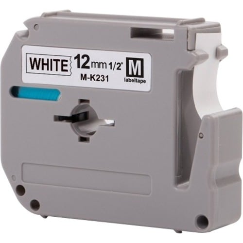 MK231 RUBAN NOIR SUR BLANC POUR PT65 PT85 PT100 PT75