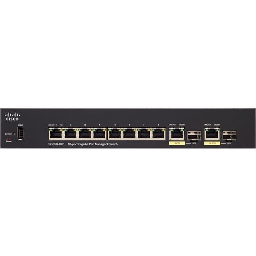 SG350-10P 10PORT GIGABIT POE MANAGED SWITCH