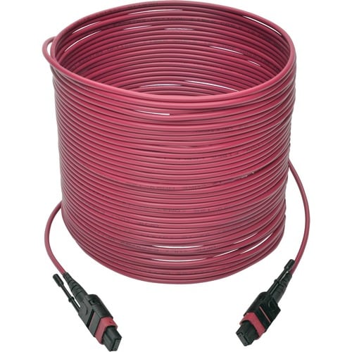 Tripp Lite by Eaton N845-10M-12-MG MTP/MPO Multimode Patch Cable, Magenta, 10 m
