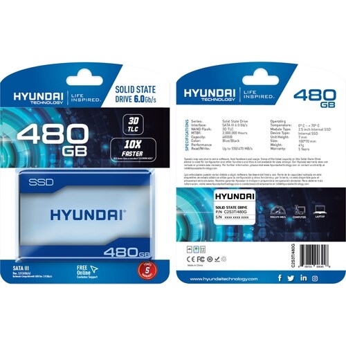 UNIDAD DE ESTADO SÓLIDO INTERNA SATA DE 2,5" (SATA/600) 500 MB/S