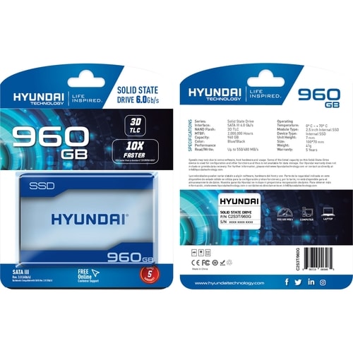 UNIDAD DE ESTADO SÓLIDO INTERNA SATA DE 2,5" (SATA/600) 500 MB/S