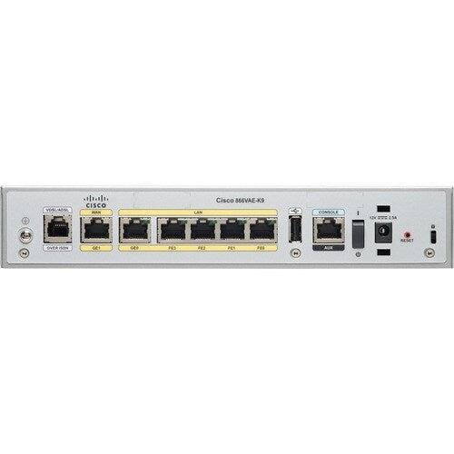 CISCO 866VAE SECURE ROUTER WITH VDSL2/ADSL2+ OVER ISDN
