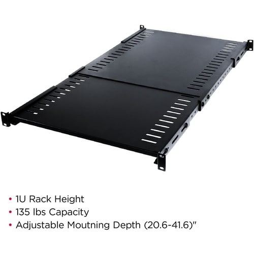 CyberPower Carbon CRA50006 Rack Shelf - For Server, Monitor - 1U Rack