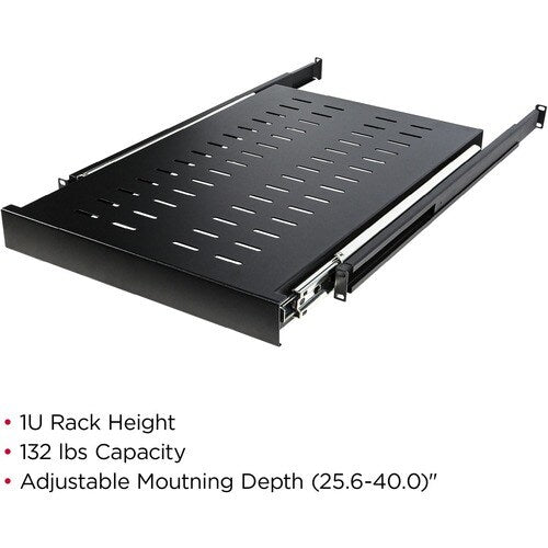 CyberPower Carbon CRA50003 Rack Shelf - For Monitor, Server - 1U Rack