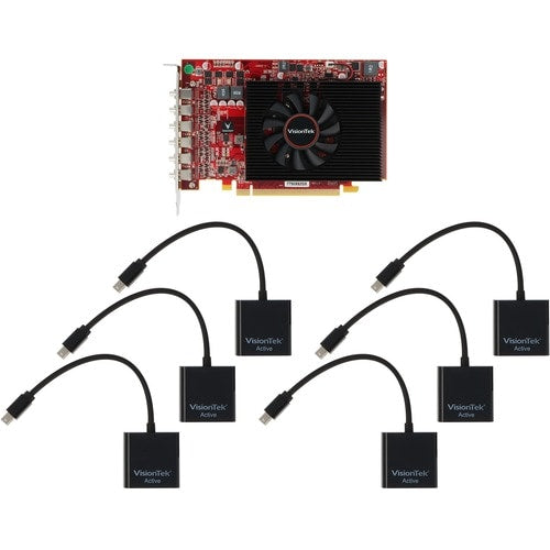RADEON 7750 2GB GDDR5 6M 6X MINIDP,6X MINIDP/HDMI ADAPTERS