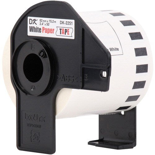 2,4 po x 50 pi noir/rouge sur blanc PPR .LBL LMNTNG FR QL800/QL810W/Q