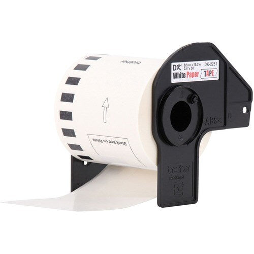2,4 po x 50 pi noir/rouge sur blanc PPR .LBL LMNTNG FR QL800/QL810W/Q