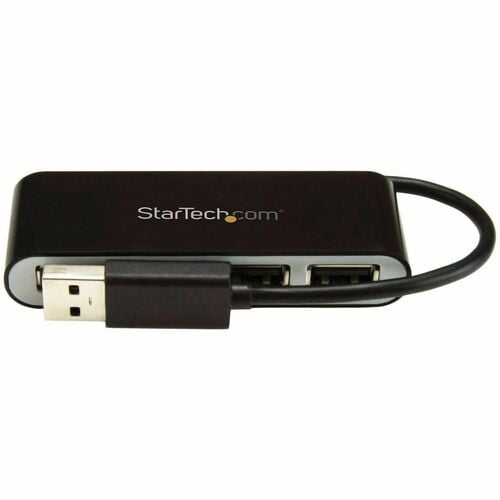 Concentrador USB 2.0 portátil de 4 puertos con cable integrado de StarTech.com - Concentrador USB de 4 puertos