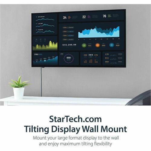 StarTech.com Flat Screen TV Wall Mount - Tilting