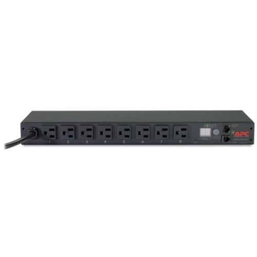 Unité de distribution d'alimentation en rack APC by Schneider Electric, avec compteur, 1U, 15 A, 100/120 V, (8) 5-