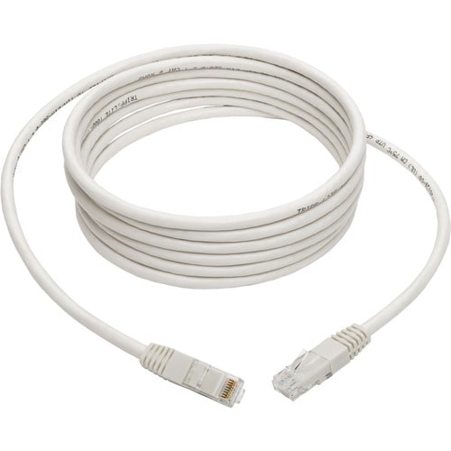 Câble de raccordement moulé Gigabit Cat6 Tripp Lite par Eaton (RJ45 M/M), blanc,