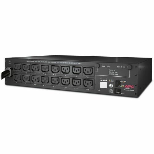 Unité de distribution d'alimentation en rack APC by Schneider Electric, commutée, 2U, 30 A, 208 V, (16) C13 -