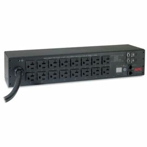 Unité de distribution d'alimentation en rack APC by Schneider Electric, avec compteur, 2U, 30 A, 120 V, (16) 5-20