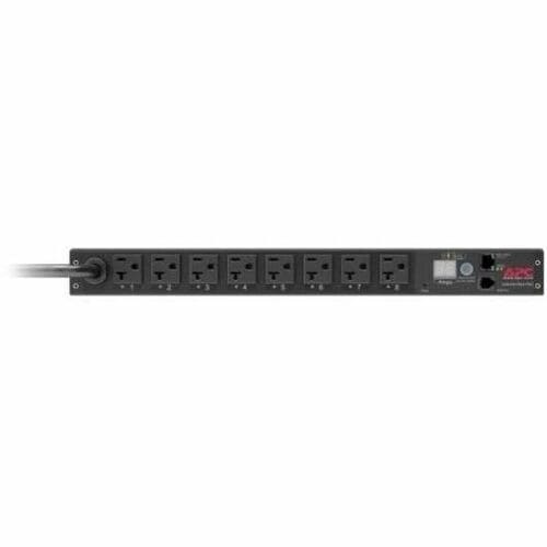 Unité de distribution d'alimentation en rack APC by Schneider Electric, commutée, 1U, 20 A, 120 V, (8) 5-20 -