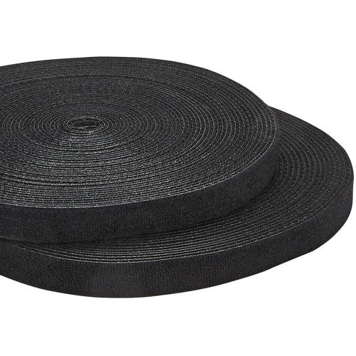 StarTech.com Hook-and-Loop Cable Management Tie - 100 ft. Bulk Roll - Black - Cu