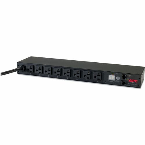 Unité de distribution d'alimentation en rack APC by Schneider Electric, avec compteur, 1U, 20 A, 120 V, (8) 5-20 -