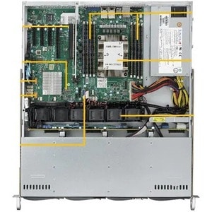 Supermicro SuperServer 5019P-MT Server Barebone System - 1U Rack-mount