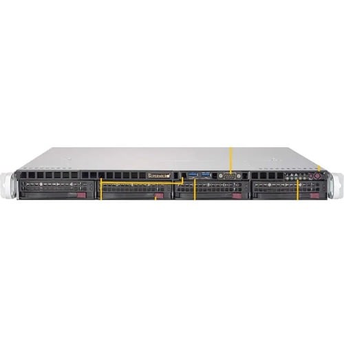 Supermicro SuperServer 5019P-MTR Server Barebone System - 1U Rack-moun