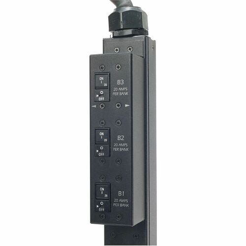 Unité de distribution d'alimentation en rack APC by Schneider Electric, commutée, zéro unité, 12,5 kW, 208 V, (21) C13&