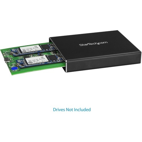 BOÎTIER DOUBLE DISQUE M.2 SATA RAID USB 3.1 GEN 2 USB C / USB A