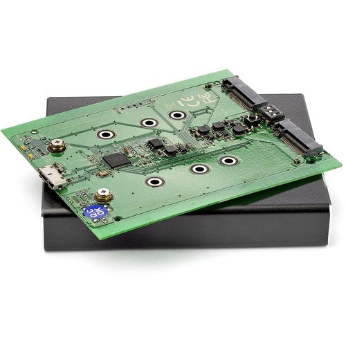 BOÎTIER DOUBLE DISQUE M.2 SATA RAID USB 3.1 GEN 2 USB C / USB A