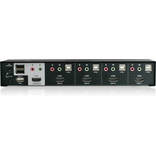 COMMUTATEUR KVMP HDMI 4 PORTS AVEC ADAPTATEURS DISPLAYPORT