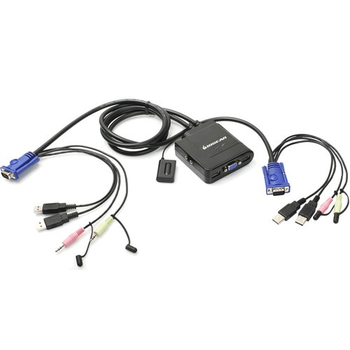 Câble USB VGA 2 ports KVM avec mini écran