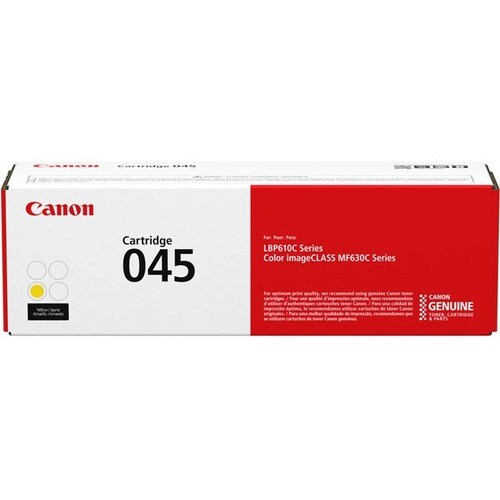 Cartucho de tóner láser Canon 045 de rendimiento estándar - Paquete amarillo
