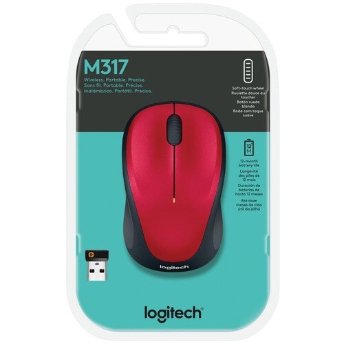 Ratón inalámbrico Logitech M317 de 2,4 GHz con receptor USB Unifying, 1000