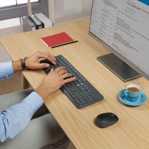 Ensemble clavier et souris sans fil Logitech MK235 pour Windows, 2,4 GHz