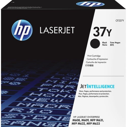 CARTUCHO DE TÓNER LASERJET NEGRO 37Y, RENDIMIENTO DE 41.000 PÁGINAS