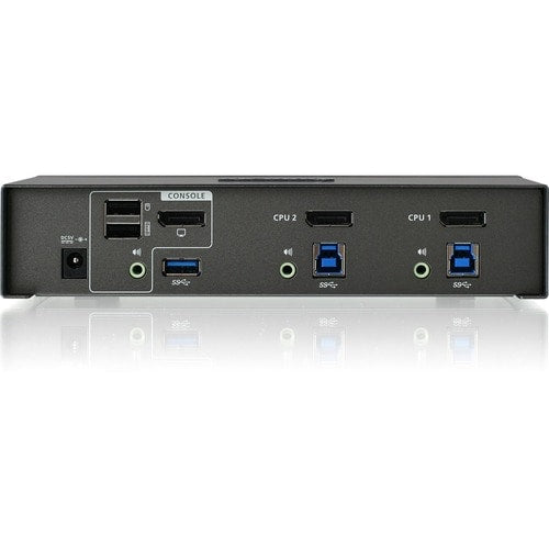 PANTALLA KVMP DE 2 PUERTOS CON CONCENTRADOR DE AUDIO USB 3.0