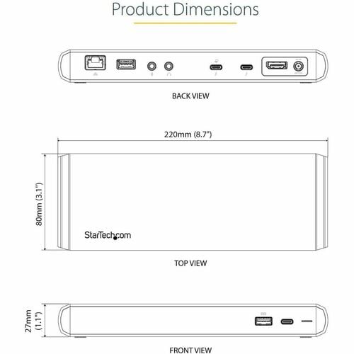 Base de conexión Thunderbolt 3 de StarTech.com