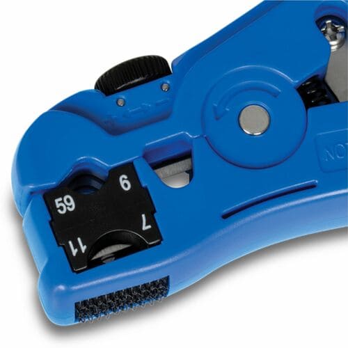 Herramienta universal de pelado y corte TRENDnet, RG59/6/11/7, UTP, STP, CAT5, 4P/6P/8P, plana