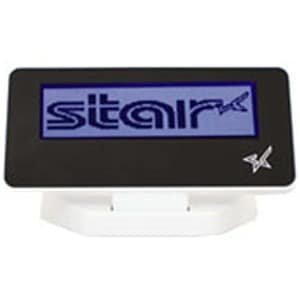 Star Micronics White LCD Customer Display - USB, 2x20 Characters, mPOP® Compat