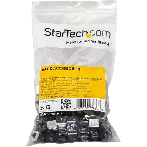 StarTech.com Server Rack Screws and Clip Nuts - 10-32 - Rack Mount Scr