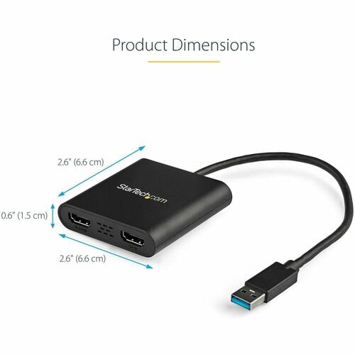 Adaptador USB 3.0 a HDMI dual de StarTech.com
