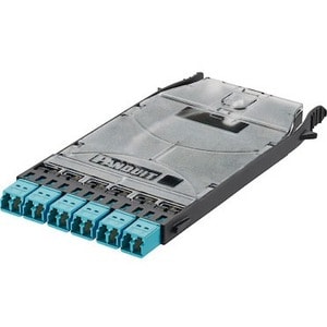 Panduit HD Flex Network Patch Panel - 6 Port(s) - 6 x Duplex - Aqua