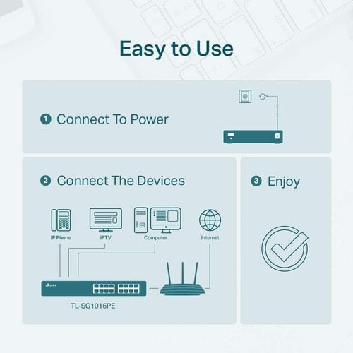 16PORT WEB MNG 10/100/1000 8PORT POE+ STCKBLE SWTCH RJ45