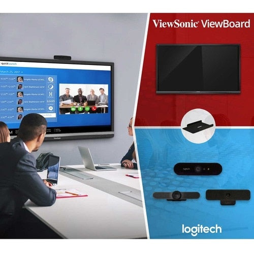 Pantalla interactiva ViewSonic IFP6550 de 65" 2160p 4K, 20 puntos táctiles, HDMI