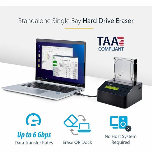 2.5IN 3.5IN SATA SSD HDD DRIVE ERASER DOCK