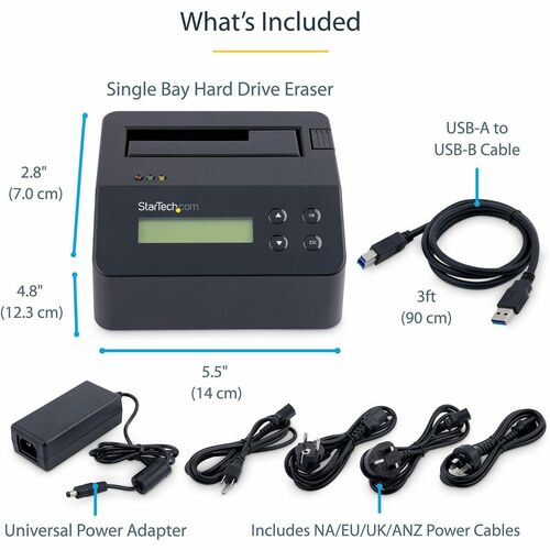 2.5IN 3.5IN SATA SSD HDD DRIVE ERASER DOCK