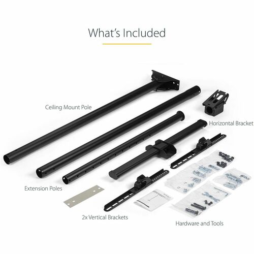 Support de plafond pour téléviseur StarTech.com, complet