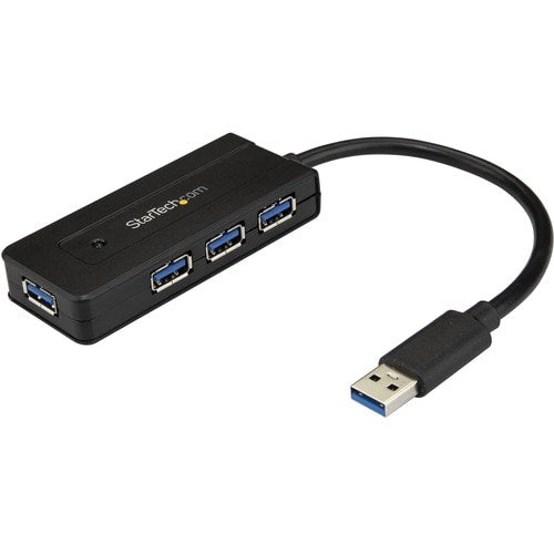 StarTech.com Concentrador USB 3.0 de 4 puertos SuperSpeed de 5 Gbps con carga rápida - Puerto